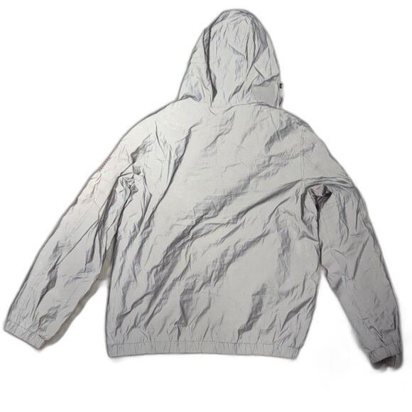 Members Only Jacket Men (M) Sport Jacket Silver Reflective Space Suit Nasa - Picture 2 of 3